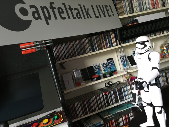 Auch bei Apfeltalk LIVE! sind die Stormtrooper angekommen.