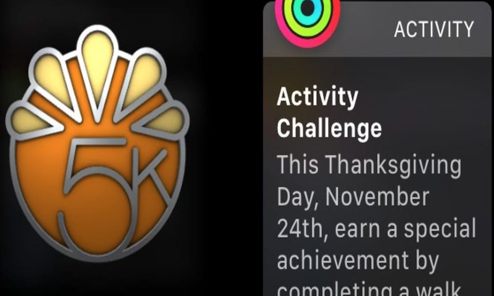 Thanksgiving 5K Activity Challenge für Apple Watch