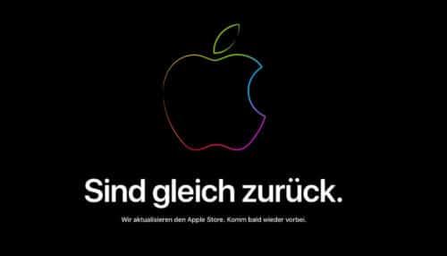 Apple Store: Offline in Vorbereitung auf das Event