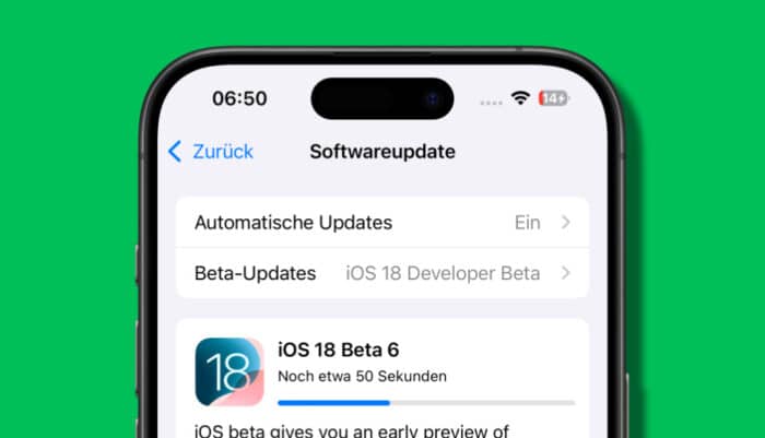 iOS 18 Entwickler-Beta 6 iPhone Bug