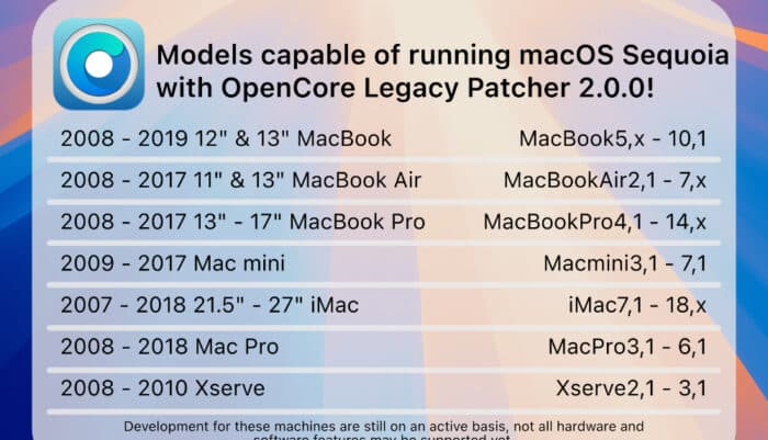 Open Core Legacy Patcher Sequoia