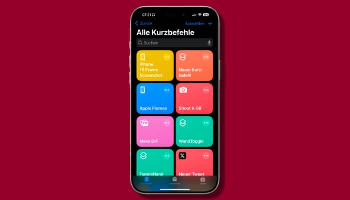 Apple Frames Shortcut aktualisiert