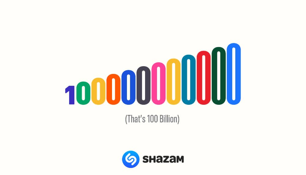 Shazam 100 Milliarden Songs