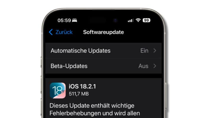 iOS 18.2.1